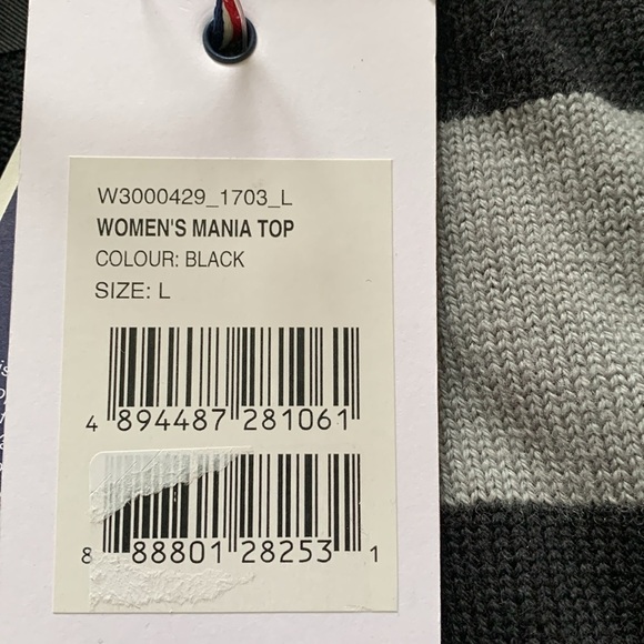 NWT perfect moment Mania black crop sweater - Picture 10 of 10